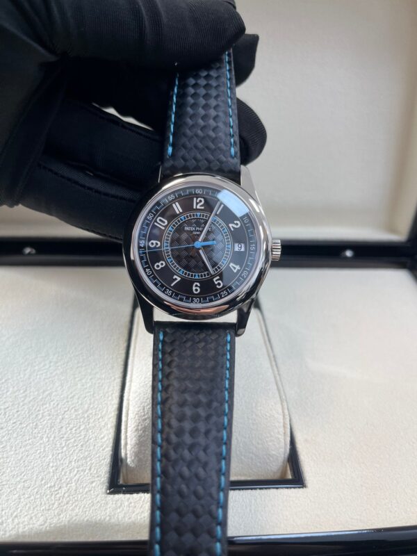 Patek Philippe Calatrava 40mm Blue Date Sweep Seconds (Ref# 6007G-011) - Image 3