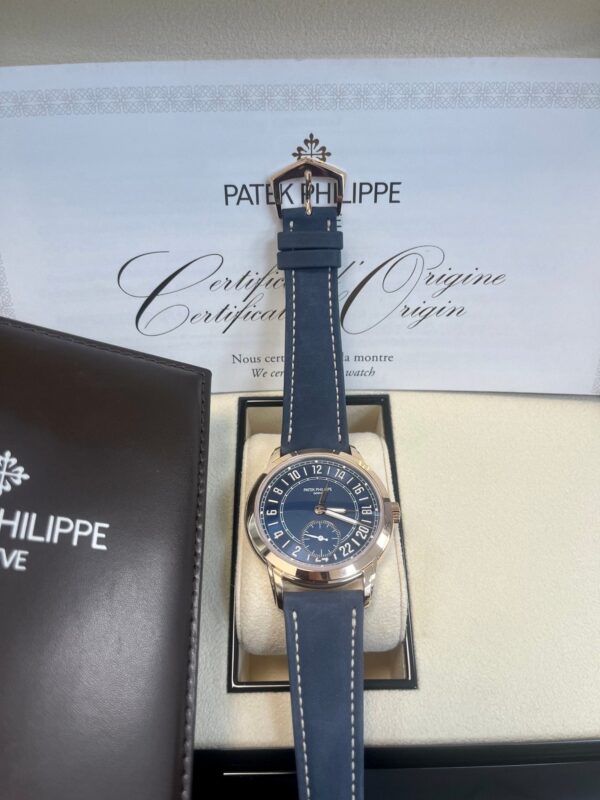 Patek Philippe Calatrava Complications Calatrava Travel Time Automatic Blue Dial Men's Watch 5224r - Image 8