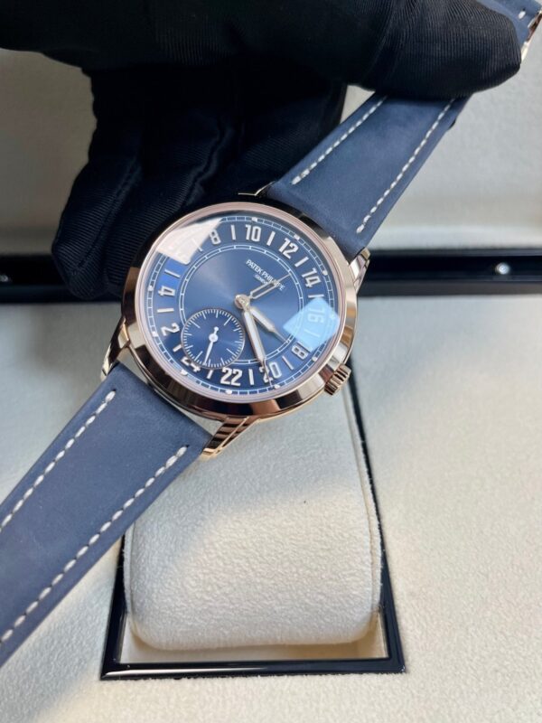 Patek Philippe Calatrava Complications Calatrava Travel Time Automatic Blue Dial Men's Watch 5224r - Image 3