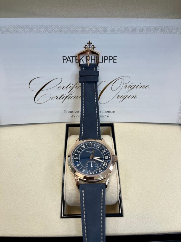Patek Philippe Calatrava Complications Calatrava Travel Time Automatic Blue Dial Men's Watch 5224r - Image 9