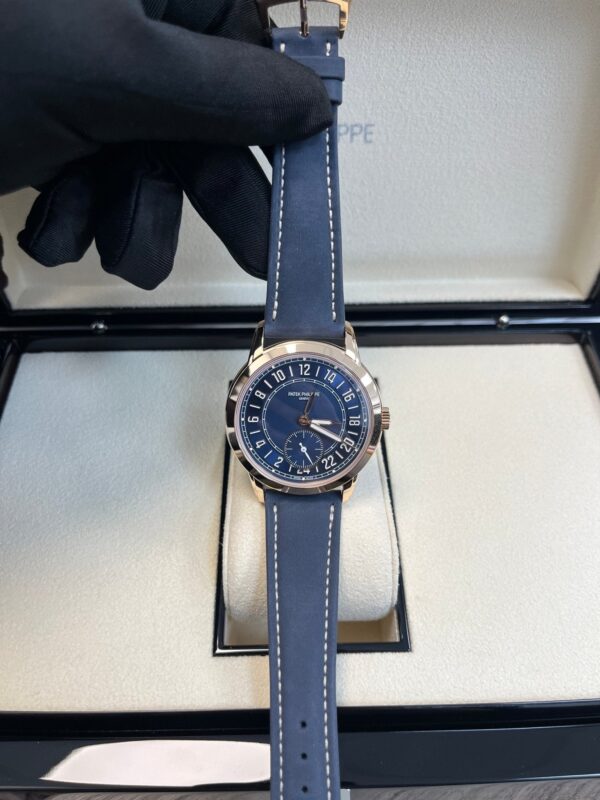 Patek Philippe Calatrava Complications Calatrava Travel Time Automatic Blue Dial Men's Watch 5224r - Image 11