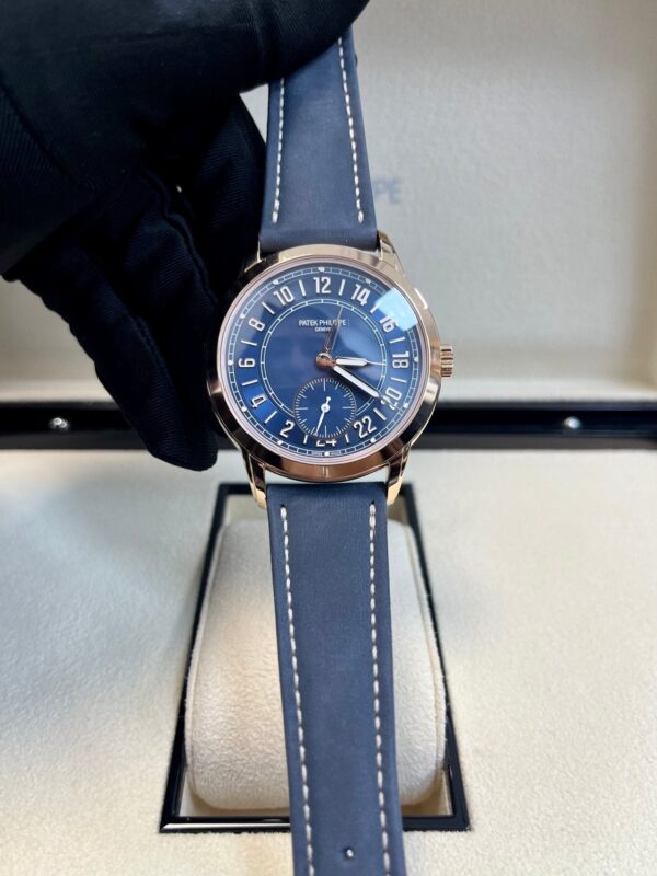 Patek Philippe Calatrava Complications Calatrava Travel Time Automatic Blue Dial Men's Watch 5224r - Image 5