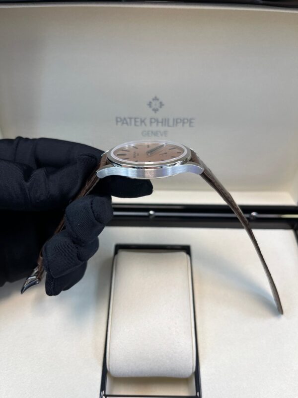 Patek Philippe Calatrava New 2025 Release 6196P Calatrava Salmon Dial Platinum - Image 10