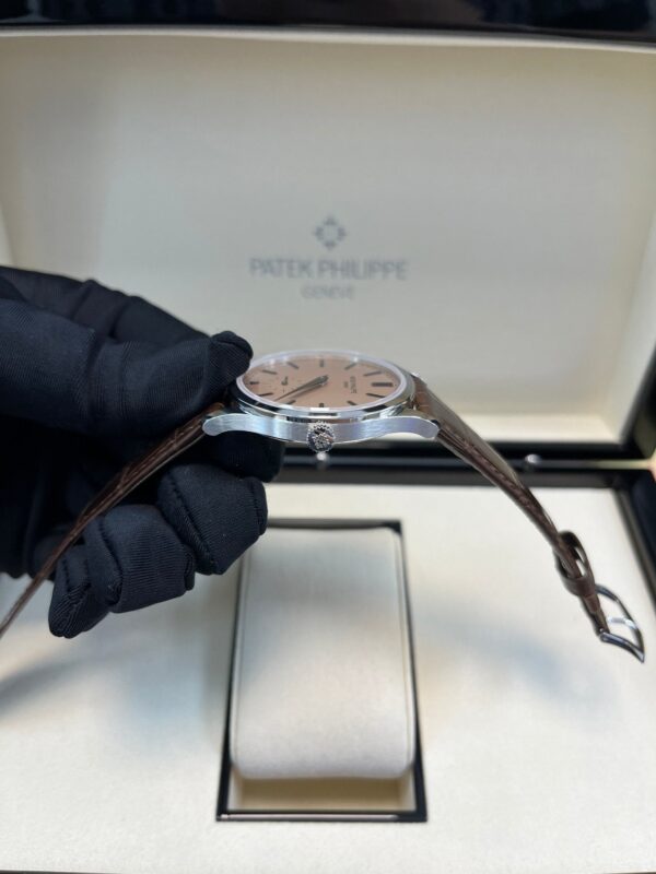 Patek Philippe Calatrava New 2025 Release 6196P Calatrava Salmon Dial Platinum - Image 11
