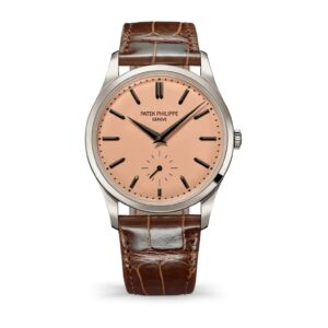 Patek Philippe Calatrava New 2025 Release 6196P Calatrava Salmon Dial Platinum