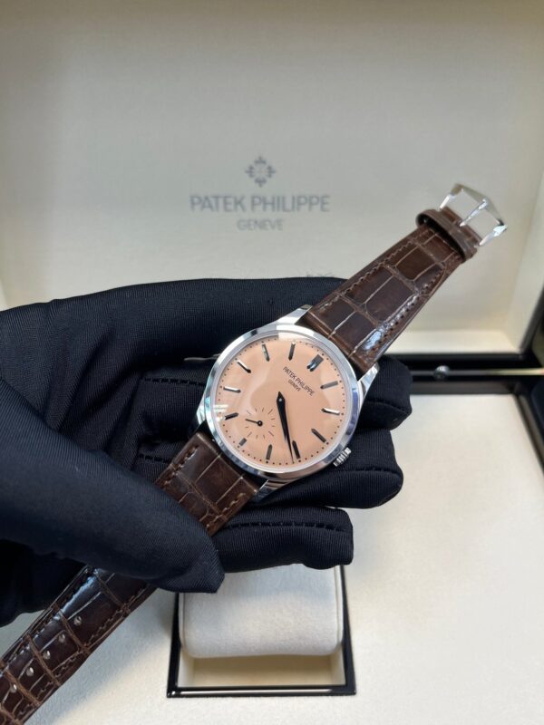 Patek Philippe Calatrava New 2025 Release 6196P Calatrava Salmon Dial Platinum - Image 12