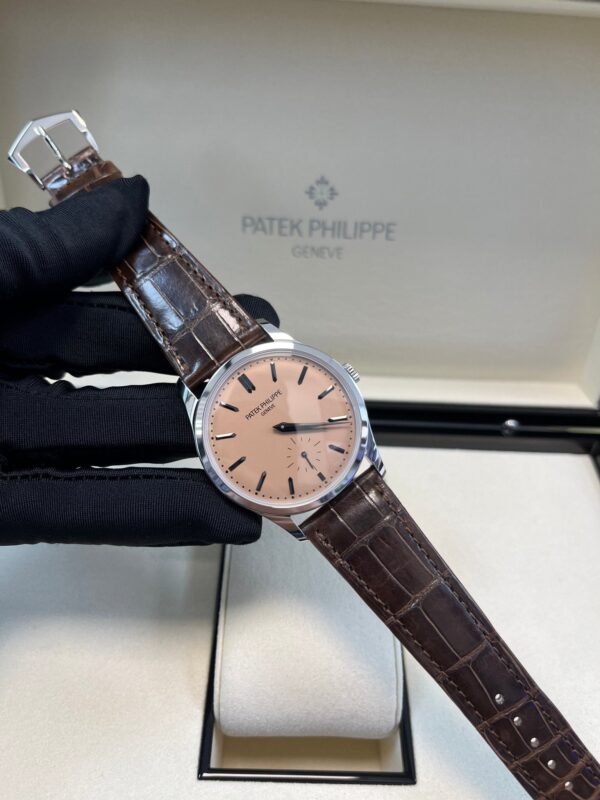 Patek Philippe Calatrava New 2025 Release 6196P Calatrava Salmon Dial Platinum - Image 13