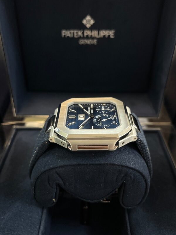 Patek Philippe Cubitus Platinum Case Sunburst Blue Dial 5822P-001 - Image 3