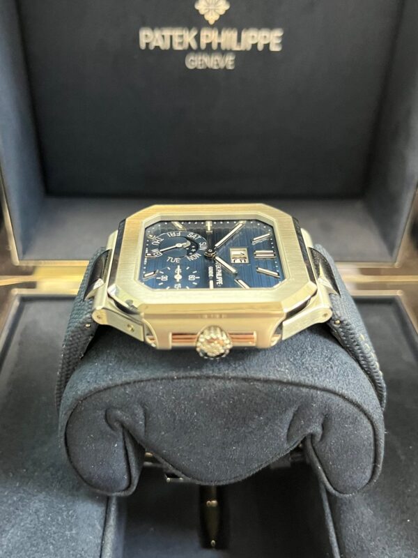 Patek Philippe Cubitus Platinum Case Sunburst Blue Dial 5822P-001 - Image 2
