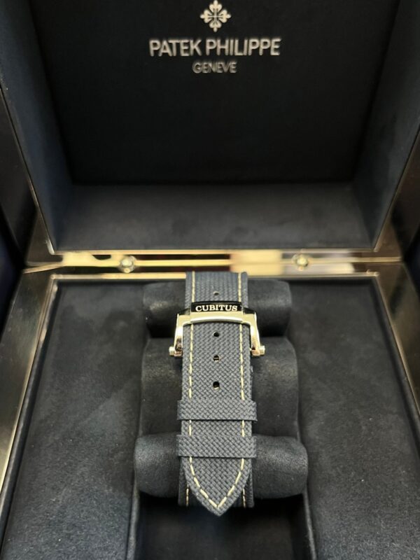 Patek Philippe Cubitus Platinum Case Sunburst Blue Dial 5822P-001 - Image 4