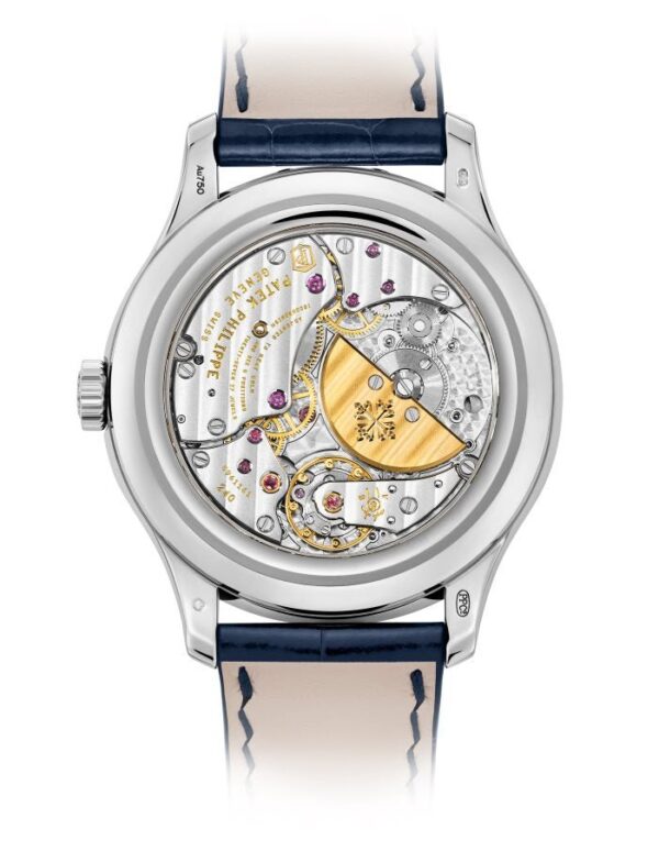Patek Philippe Grand Complications Perpetual Calendar Moon Phase White Gold/ Royal Blue Dial & Strap (Ref#5327G-001) - Image 11