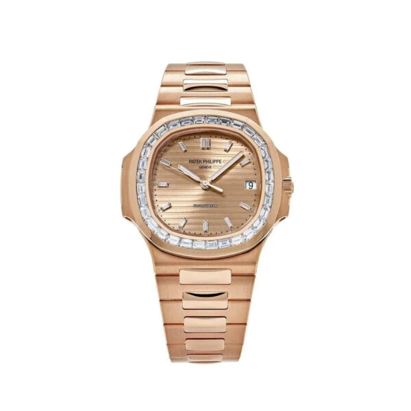 Patek Philippe Limited Edition Asprey Rose Gold Nautilus Factory Baguettes 5723/1R