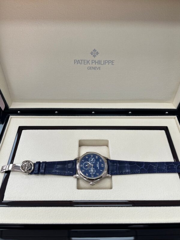 Patek Philippe Minute Repeater Perpetual Calendar Grande Complication White Gold Blue Dial 5374G-001 - Image 4