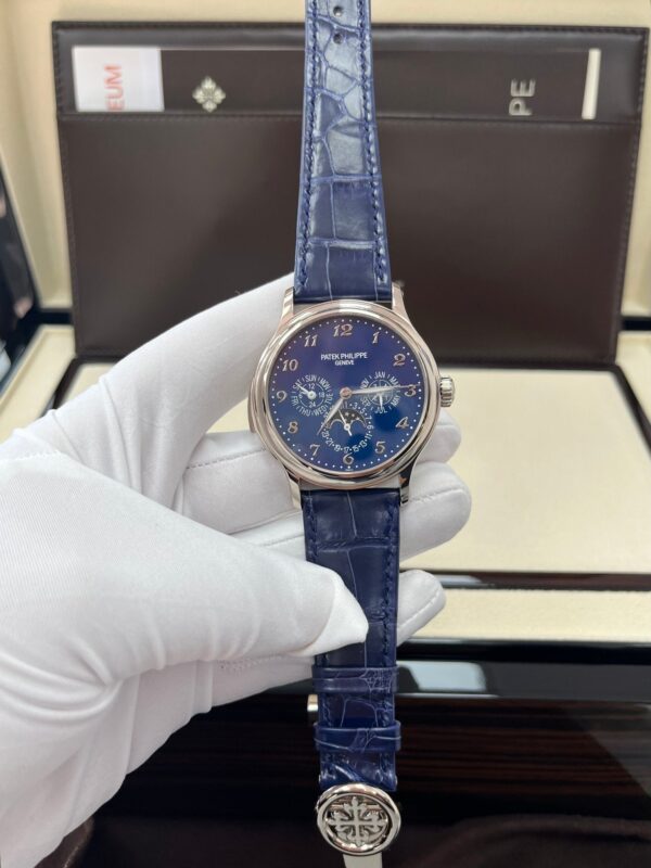 Patek Philippe Minute Repeater Perpetual Calendar Grande Complication White Gold Blue Dial 5374G-001 - Image 12
