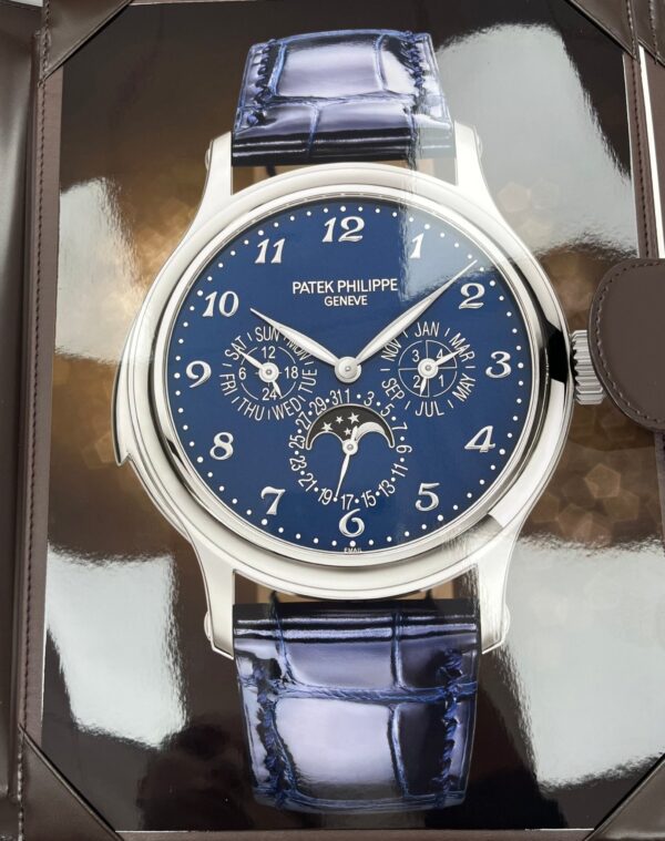 Patek Philippe Minute Repeater Perpetual Calendar Grande Complication White Gold Blue Dial 5374G-001 - Image 5