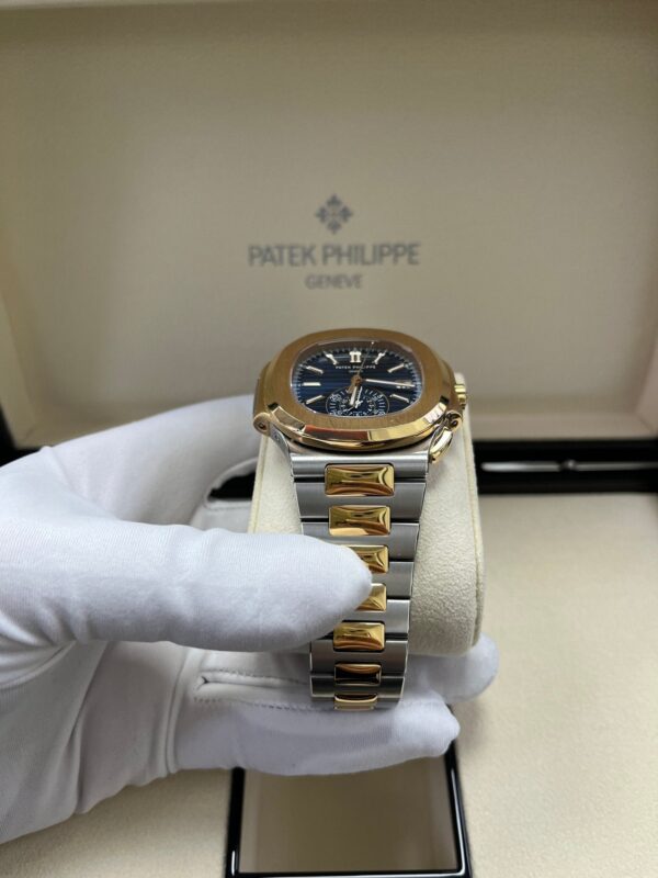 Patek Philippe Nautilus 40.5mm Two Tone Blue Gradient Dial (Ref # 5980/1AR-001) - Image 2