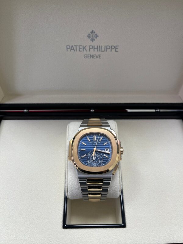 Patek Philippe Nautilus 40.5mm Two Tone Blue Gradient Dial (Ref # 5980/1AR-001) - Image 6