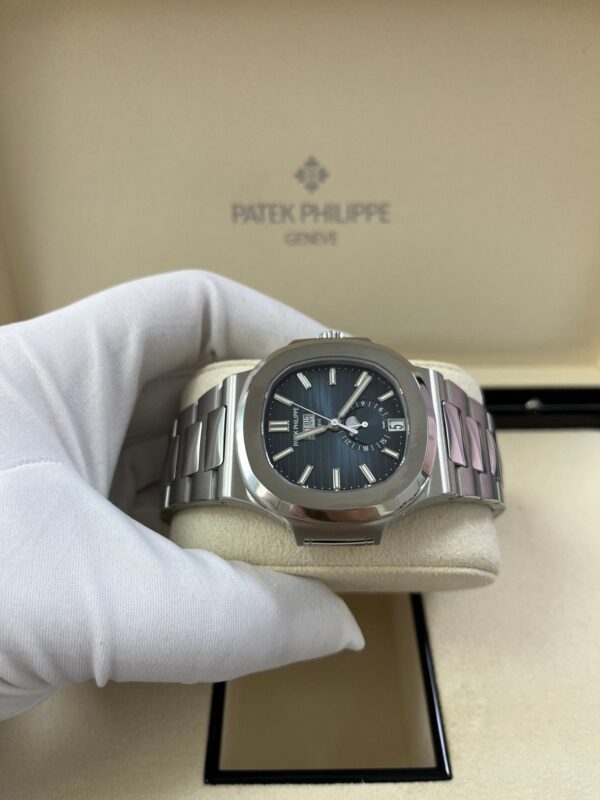 Patek Philippe Nautilus Annual Calendar Stainless Steel with Blue Dial/ Moon Phase (Ref#5726/1A-014) - Image 12