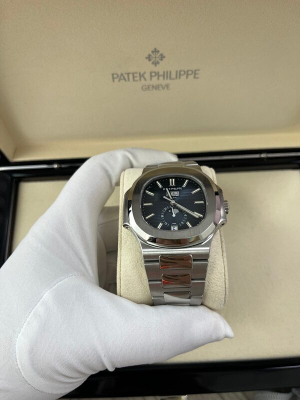 Patek Philippe Nautilus Annual Calendar Stainless Steel with Blue Dial/ Moon Phase (Ref#5726/1A-014) - Image 13