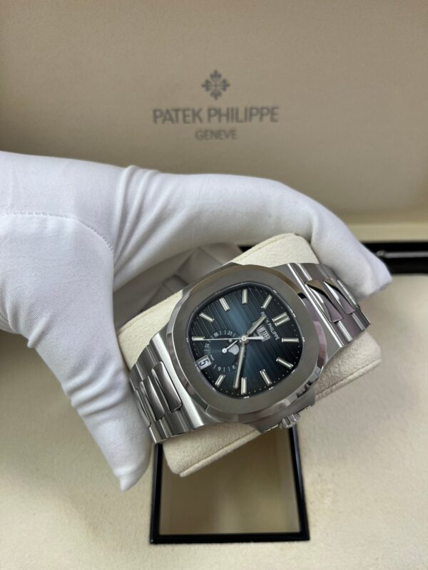 Patek Philippe Nautilus Annual Calendar Stainless Steel with Blue Dial/ Moon Phase (Ref#5726/1A-014) - Image 3