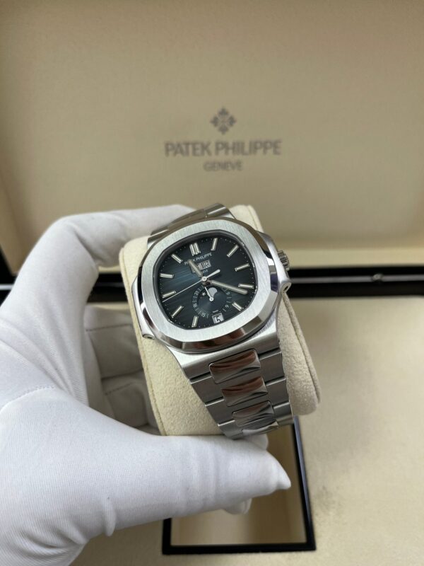 Patek Philippe Nautilus Annual Calendar Stainless Steel with Blue Dial/ Moon Phase (Ref#5726/1A-014) - Image 2
