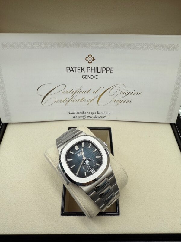 Patek Philippe Nautilus Annual Calendar Stainless Steel with Blue Dial/ Moon Phase (Ref#5726/1A-014) - Image 13