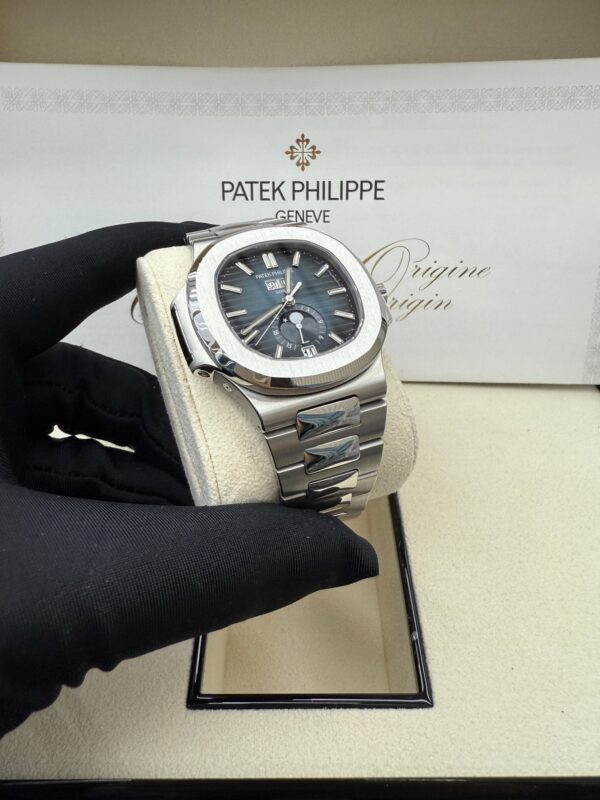 Patek Philippe Nautilus Annual Calendar Stainless Steel with Blue Dial/ Moon Phase (Ref#5726/1A-014) - Image 17