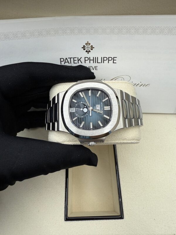 Patek Philippe Nautilus Annual Calendar Stainless Steel with Blue Dial/ Moon Phase (Ref#5726/1A-014) - Image 11