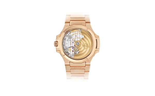 Patek Philippe Nautilus Automatic Rose Gold Baguette Cognac Bezel 7118/1300R-001 - Image 16
