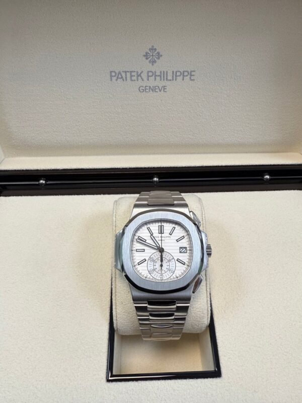 Patek Philippe Nautilus Chronograph White Dial 5980/1A-019 - Image 8