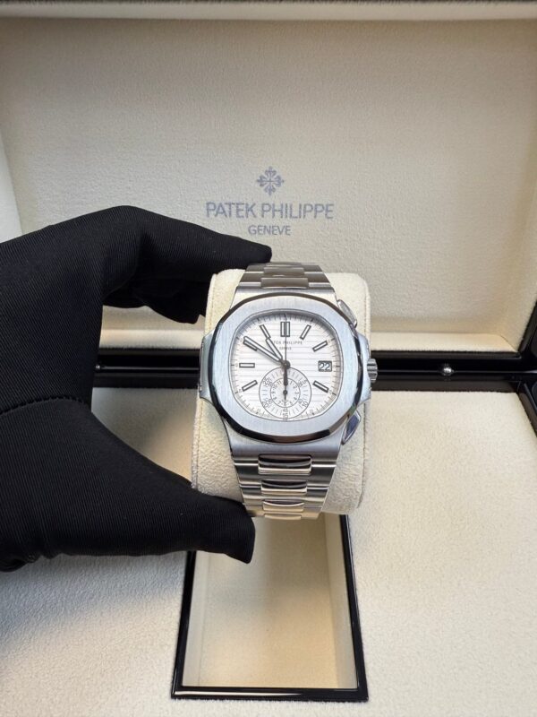 Patek Philippe Nautilus Chronograph White Dial 5980/1A-019 - Image 6