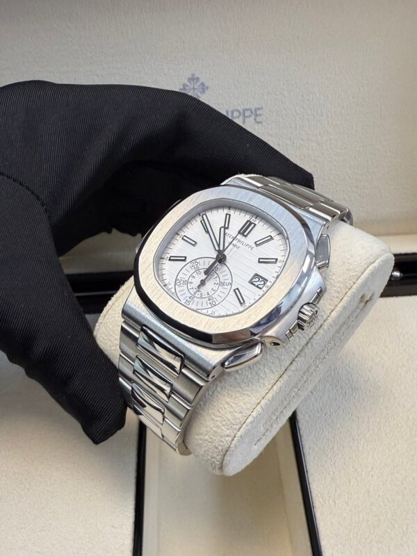 Patek Philippe Nautilus Chronograph White Dial 5980/1A-019 - Image 4