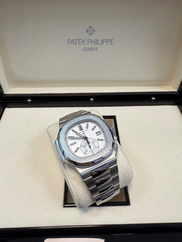 Patek Philippe Nautilus Chronograph White Dial 5980/1A-019 - Image 9