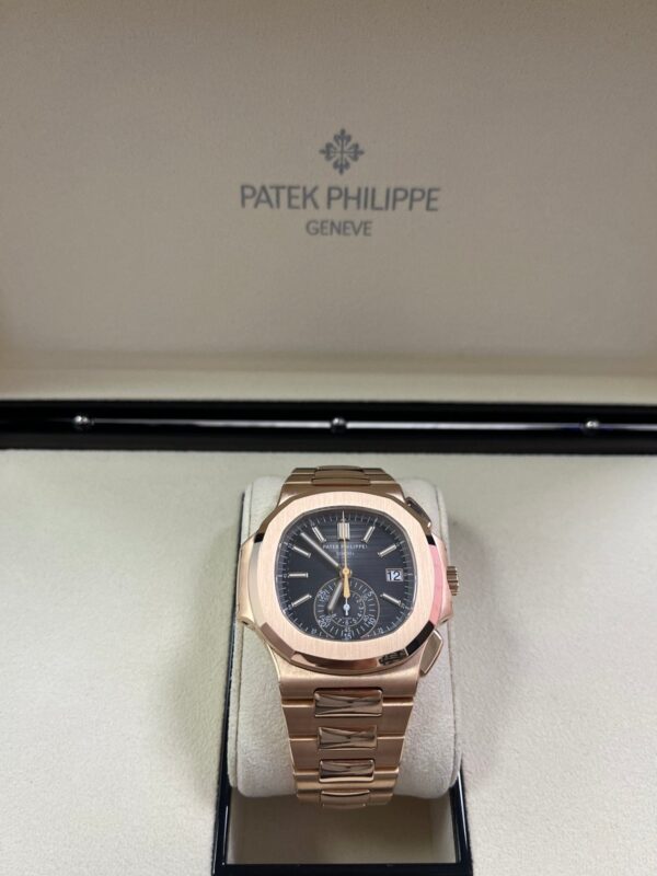 Patek Philippe Nautilus Rose Gold/ Black Gradient Dial (Ref#5980/1R-001) - Image 9