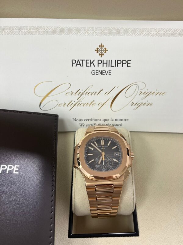 Patek Philippe Nautilus Rose Gold/ Black Gradient Dial (Ref#5980/1R-001) - Image 5