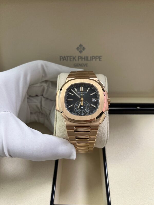 Patek Philippe Nautilus Rose Gold/ Black Gradient Dial (Ref#5980/1R-001) - Image 4