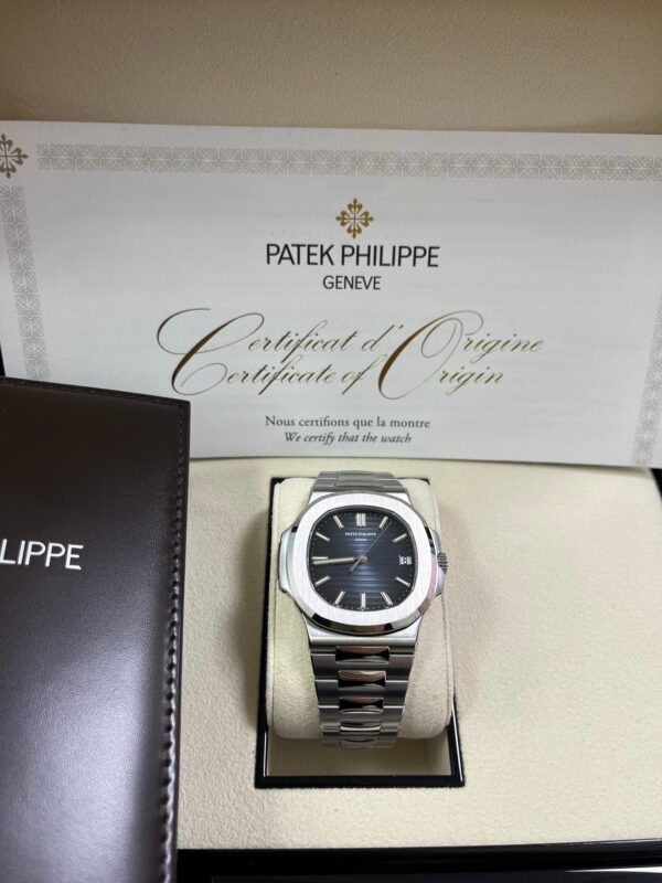 Patek Philippe Nautilus Stainless Steel/ Black-Blue Dial (Ref#5711/1A-010) - Image 6