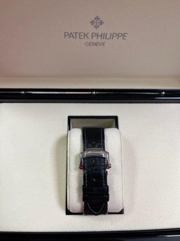 Patek Philippe Nautilus Stainless Steel Moon Phase Black Leather Strap (Ref#5726A-001) - Image 18