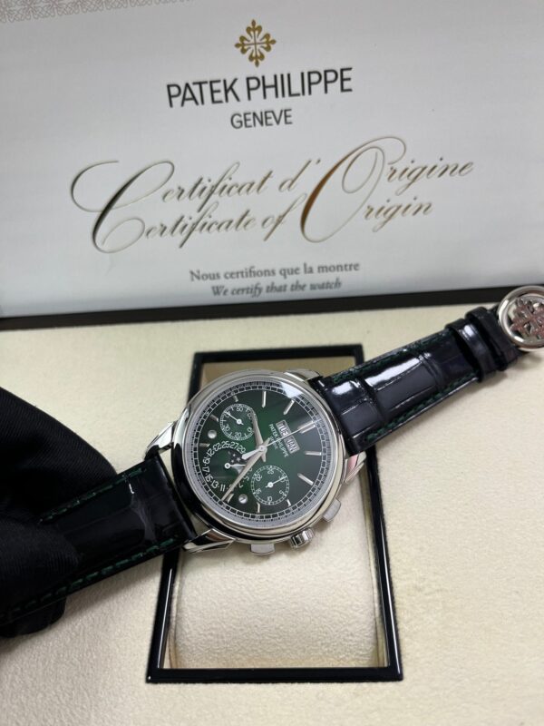 Patek Philippe Perpetual Calendar Chronograph Grand Complications Platinum Green Dial 5270P-0014 - Image 18