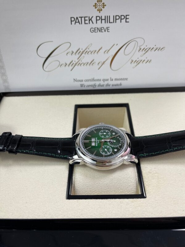 Patek Philippe Perpetual Calendar Chronograph Grand Complications Platinum Green Dial 5270P-0014 - Image 3