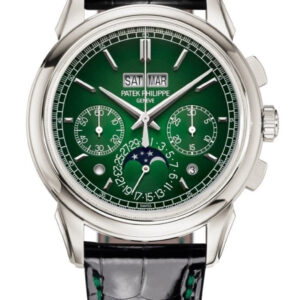 Patek Philippe Perpetual Calendar Chronograph Grand Complications Platinum Green Dial 5270P-0014