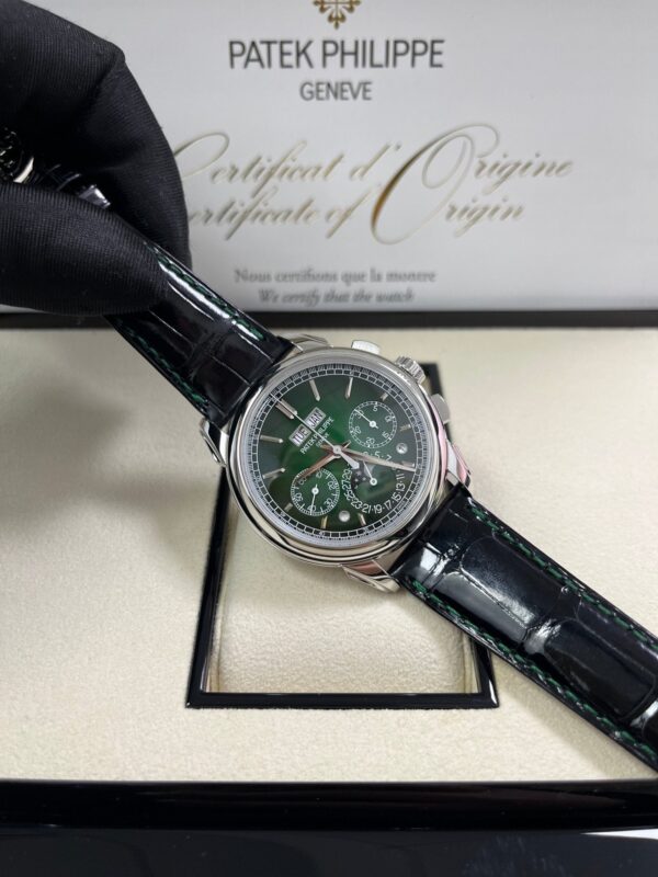 Patek Philippe Perpetual Calendar Chronograph Grand Complications Platinum Green Dial 5270P-0014 - Image 2