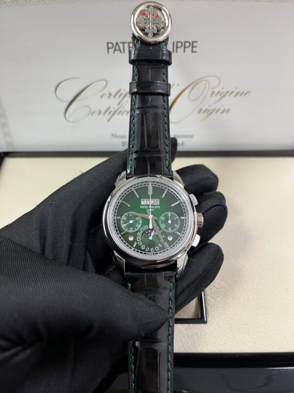 Patek Philippe Perpetual Calendar Chronograph Grand Complications Platinum Green Dial 5270P-0014 - Image 16