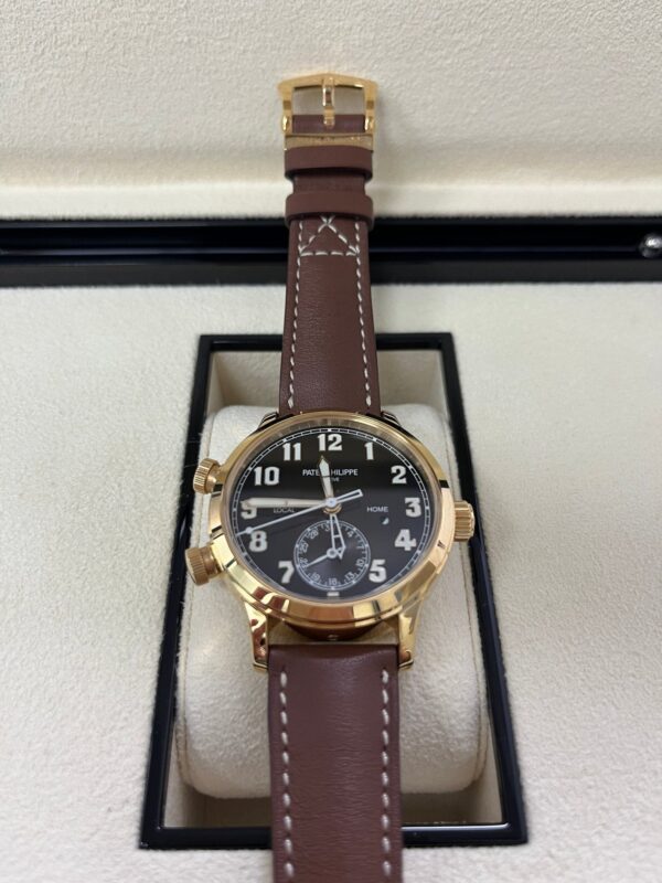 Patek Philippe Travel Time 37mm Rose Gold/ Brown Sunburst Dial (Ref# 7234R-001) - Image 12
