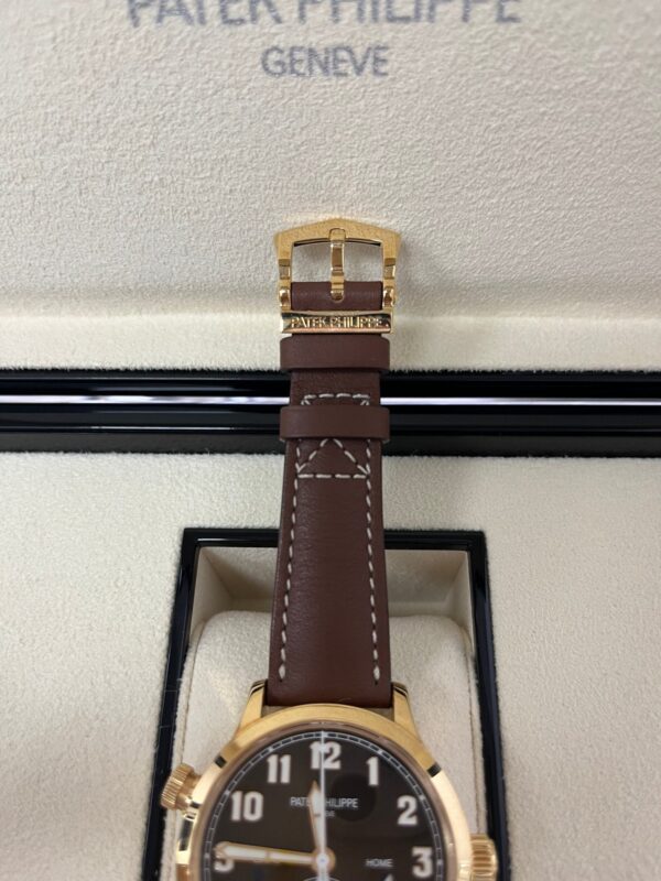 Patek Philippe Travel Time 37mm Rose Gold/ Brown Sunburst Dial (Ref# 7234R-001) - Image 15