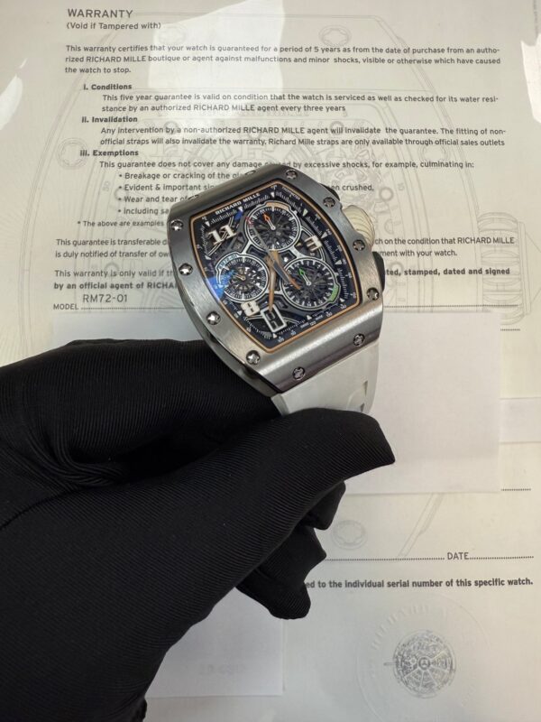 Richard Mille Automatic Winding Lifestyle Flyback Chronograph Titanium Rm 72-01 - Image 7