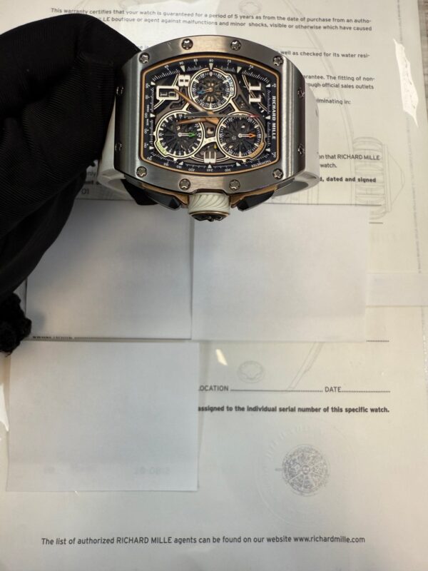 Richard Mille Automatic Winding Lifestyle Flyback Chronograph Titanium Rm 72-01 - Image 2