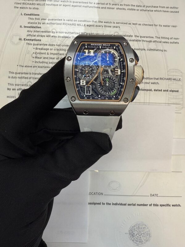 Richard Mille Automatic Winding Lifestyle Flyback Chronograph Titanium Rm 72-01 - Image 3