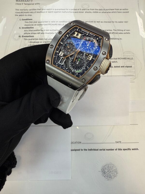 Richard Mille Automatic Winding Lifestyle Flyback Chronograph Titanium Rm 72-01 - Image 6