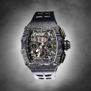 Richard Mille Black Carbon TPT Flyback Chronograph Watch (Ref # RM11-03)